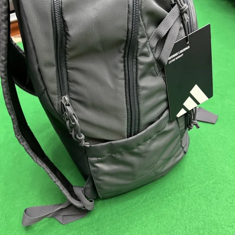 Adidas Defender 5 Team Sports Backpack Gym School Travel 33L Gray OSFA